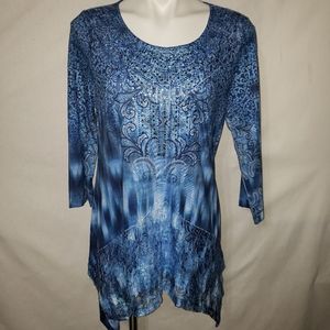 ONE WORLD Embellished Tunic  (BB B20)